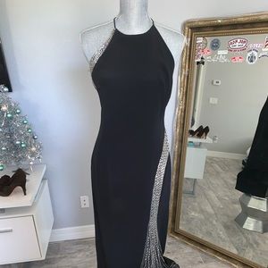 swarovski black dress